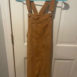 corduroy rust overalls